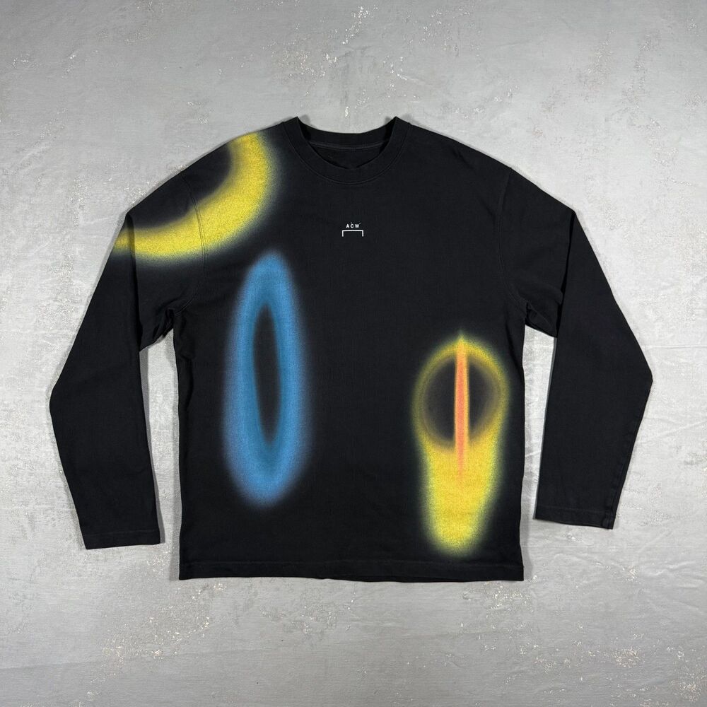 A-Cold-Wall Hypergraphic Long Sleeve Heavyweight Cotton Tee ACW Men's Large